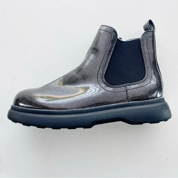 DOLCE VITA Girl’s Cole Black Glitter Chelsea Boots NEW Size 3 - Picture 3 of 8